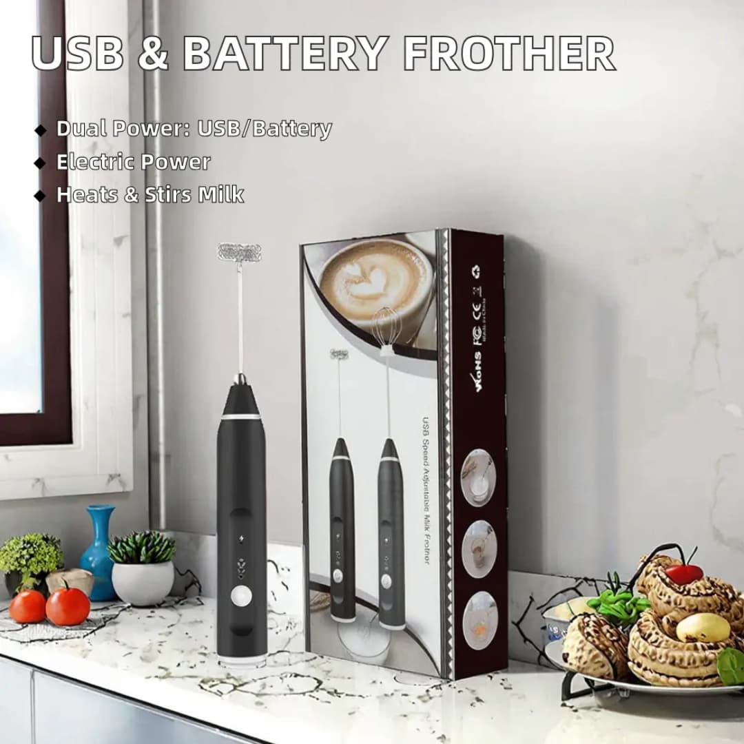 ☕  2-in-1 Coffee Mixer  — ২-ইন-১ রিচার্জেবল