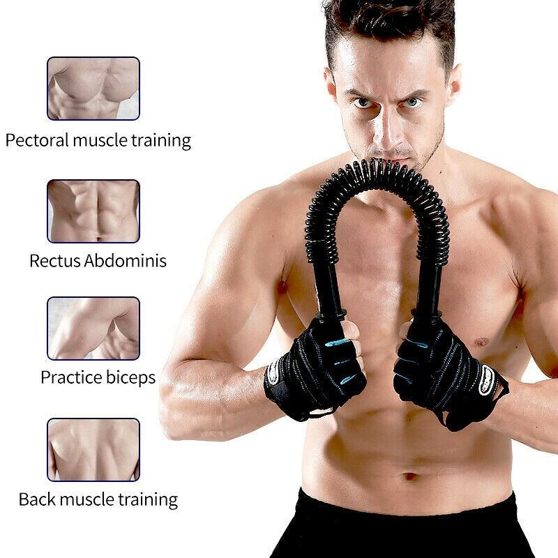 Adjustable Hand Power Twister 30 kg Fitness Gym Workout - Black